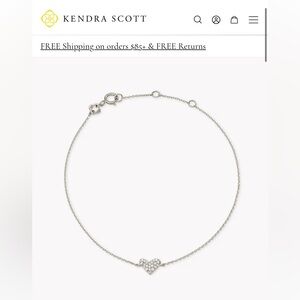 Kendra Scott Silver Heart Bracelet